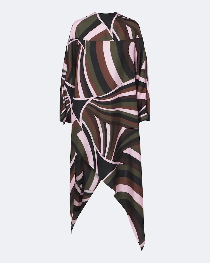 Emilio Pucci Kaftan Iride aus Seiden-Crêpe de Chine Multicolor