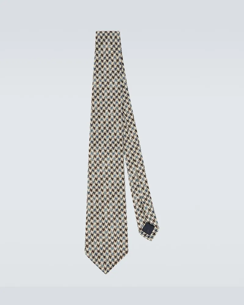 Dunhill Krawatte aus Seide Beige
