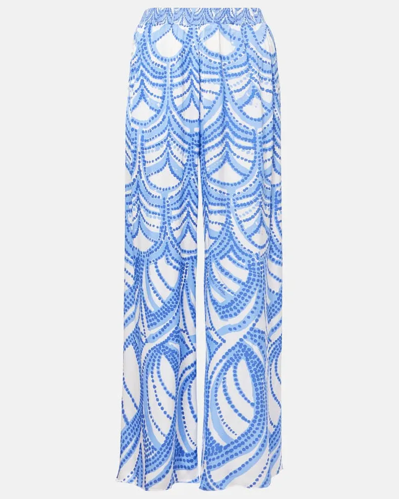 Poupette St Barth Weite Hose Cecile Blau