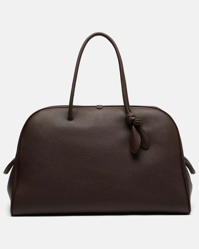 Jacquemus Tote Bag Turismo Large aus Leder Braun