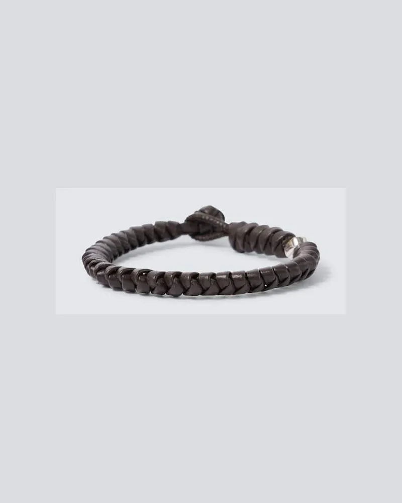 Bottega Veneta Armband aus Leder Braun