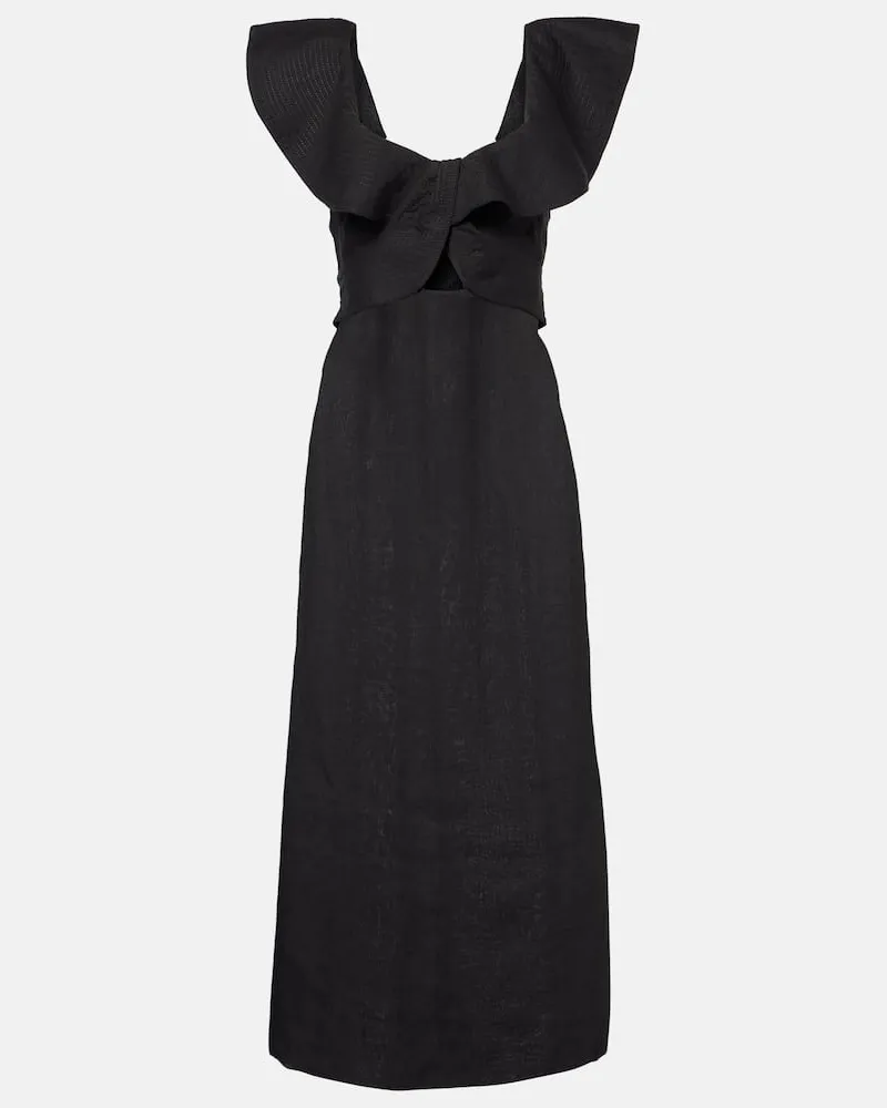 Johanna Ortiz Midikleid Schwarz