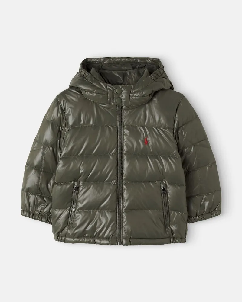 Ralph Lauren Wattierte Daunenjacke Grün