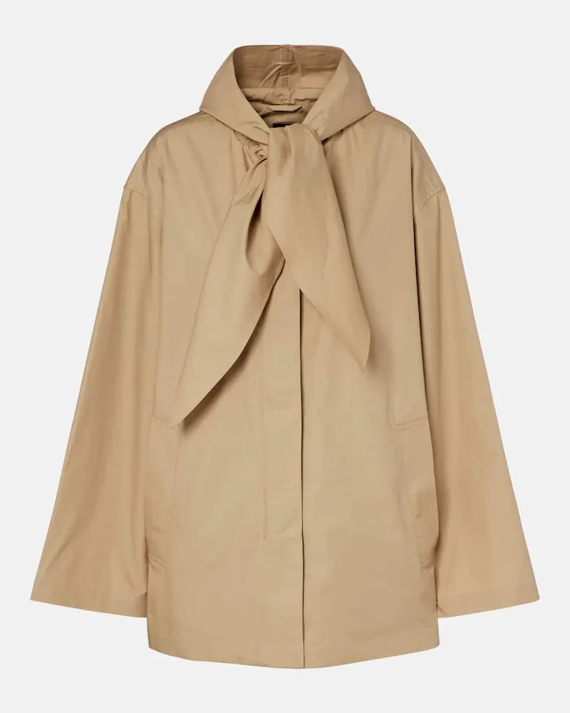 Totême Jacke aus Baumwolle Beige
