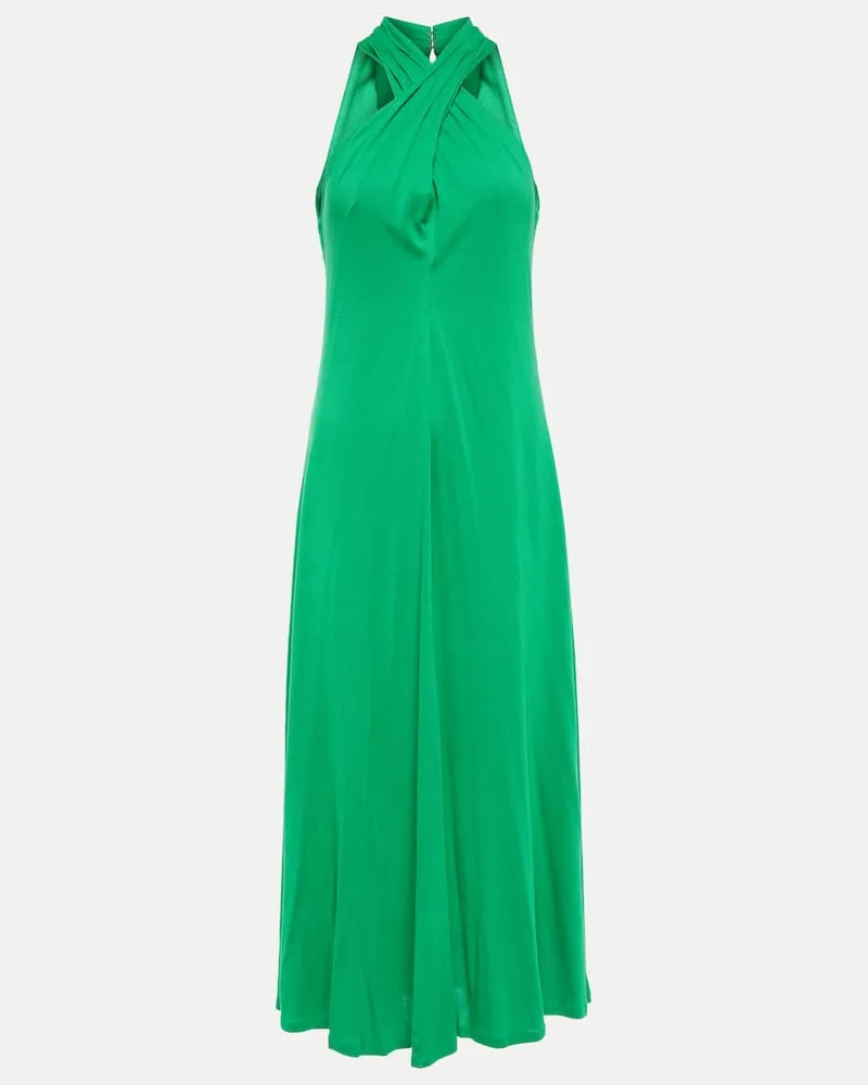 Ralph Lauren Midikleid aus Jersey Grün