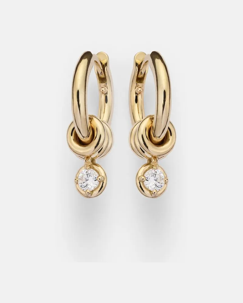 Spinelli Kilcollin Ohrringe Zahra Micro aus 18kt Gelbgold mit Diamanten Gold