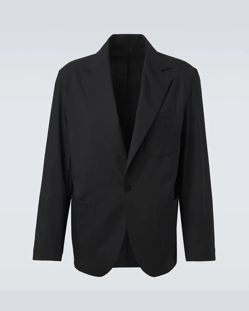 Stoffa Stòffa Blazer aus Wolle Schwarz