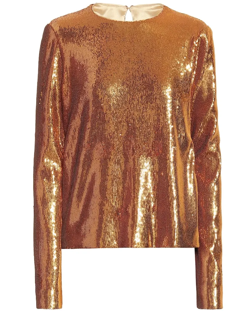 GALVAN Top Gilded Clara mit Pailletten Gold