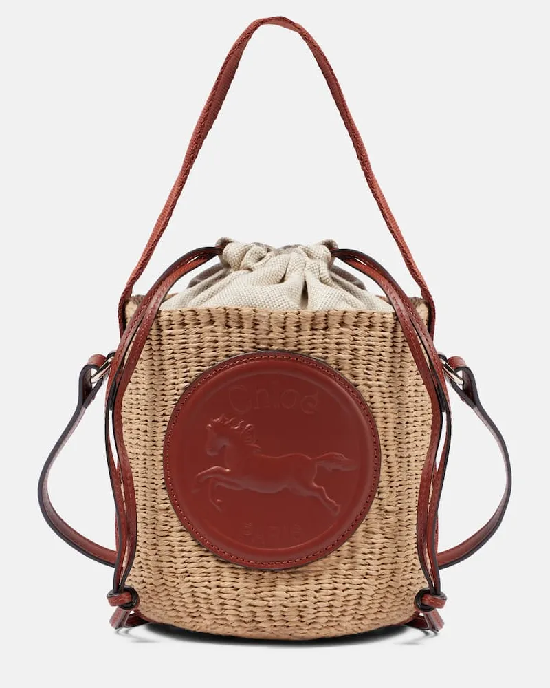Chloé Chloé Bucket Bag Horse Medal Small Beige