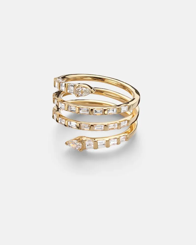 SHAY Ring aus 18kt Gelbgold mit Diamanten Gold