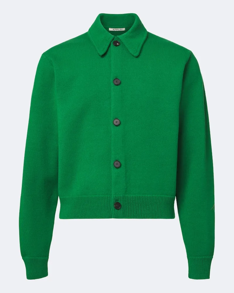 AURALEE Cardigan aus Wolle Grün