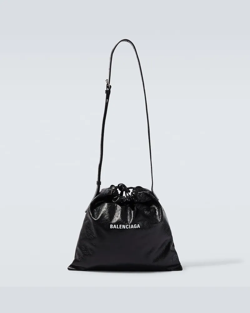 Balenciaga Crossbody Bag aus Lackleder Schwarz