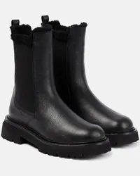 Ferragamo Chelsea Boots aus Leder Schwarz