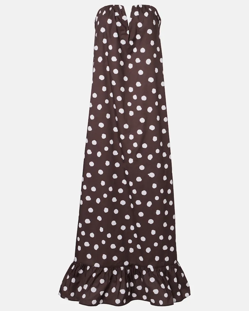 Adriana Degreas Maxikleid aus Jersey Braun