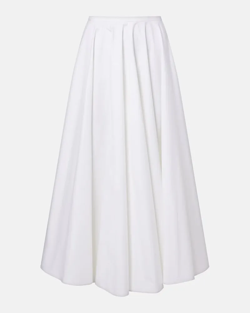 Givenchy Midirock aus Baumwolle Weiß