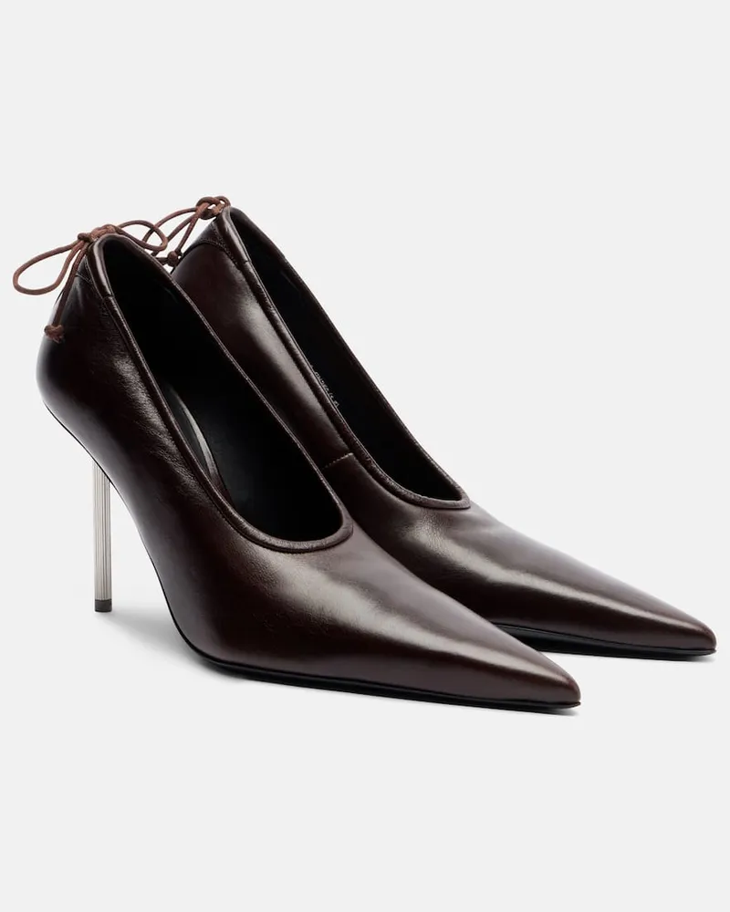 Acne Studios Pumps aus Leder Braun
