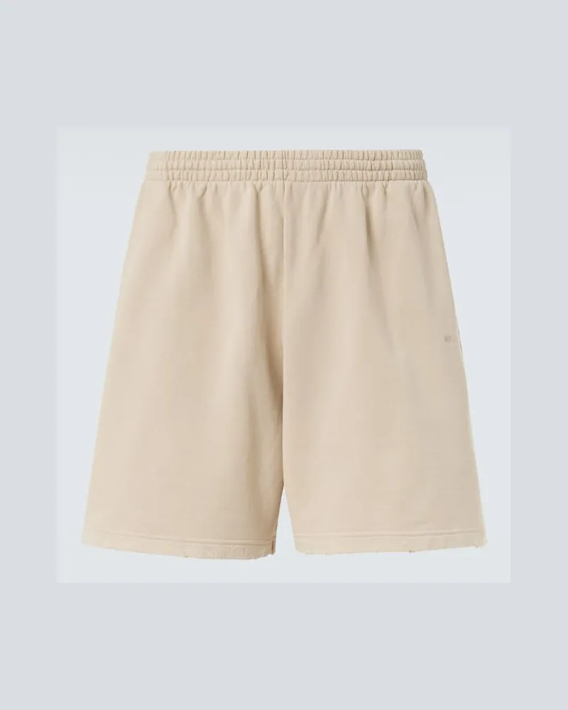 Balenciaga Shorts Back aus Baumwolle Beige