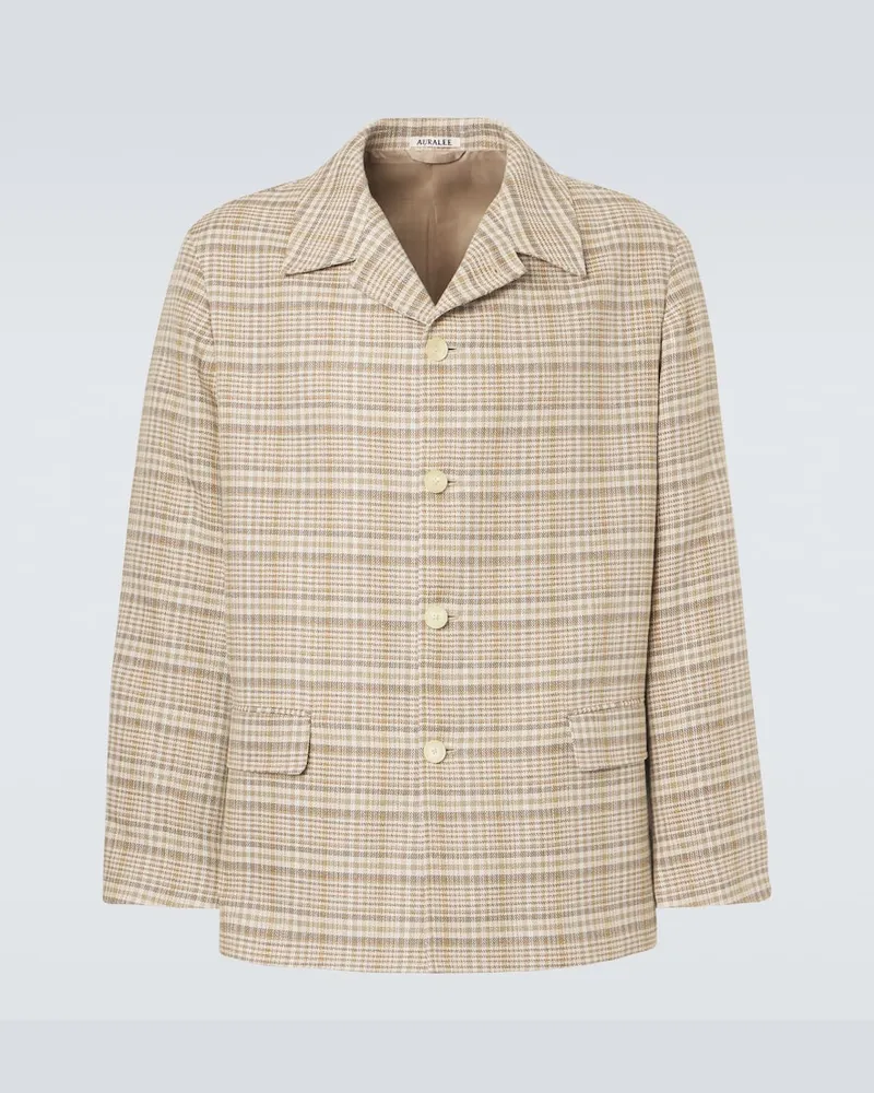 AURALEE Jacke aus Tweed Beige