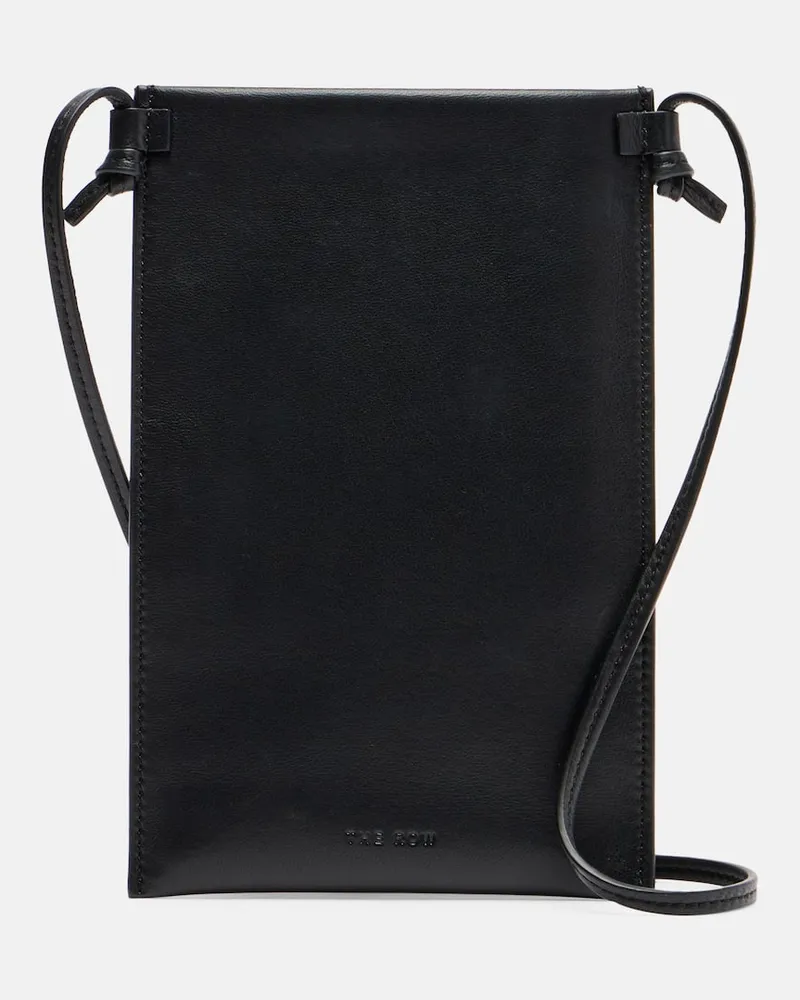 The Row Etui mit Riemen Camie aus Leder Schwarz