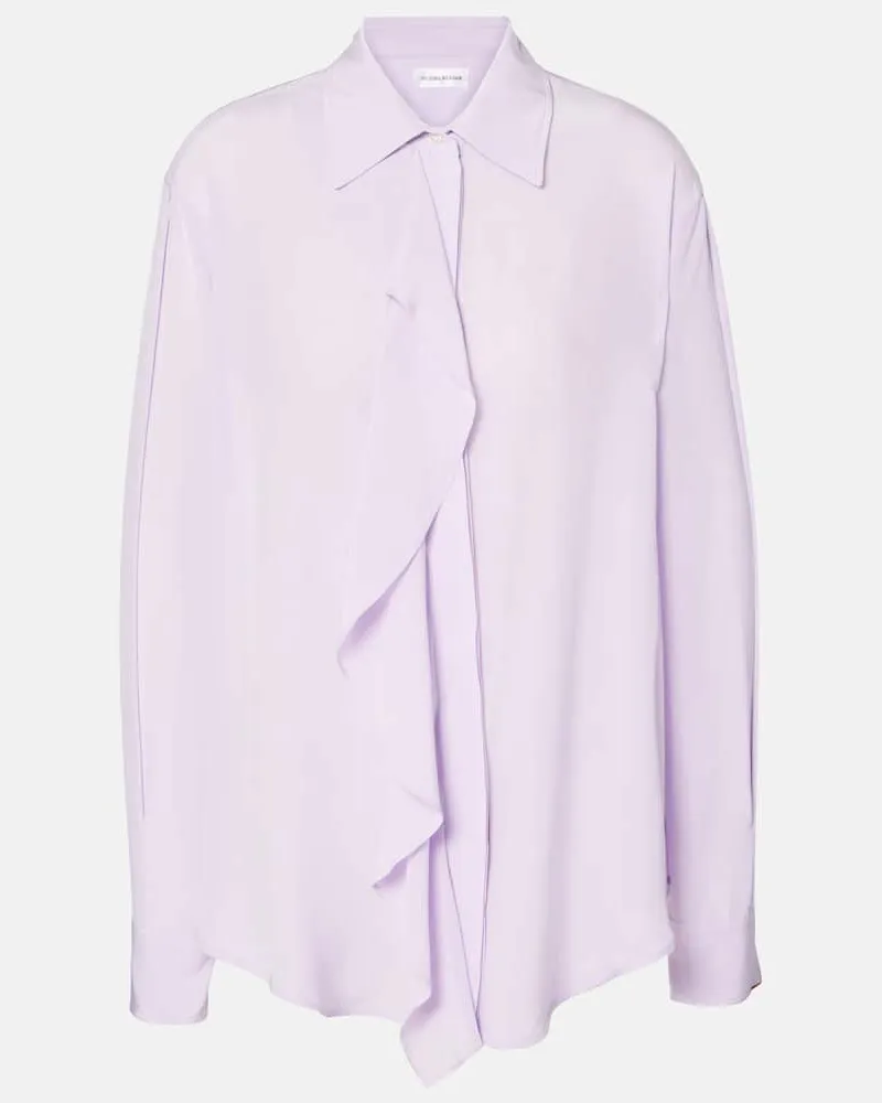 Victoria Beckham Bluse aus Seide Lila