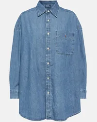 Ralph Lauren Oversize-Jeanshemd Blau