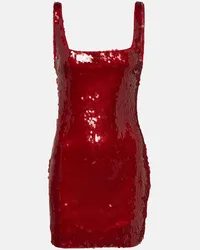 STAUD Minikleid Eclipse mit Pailletten Rot