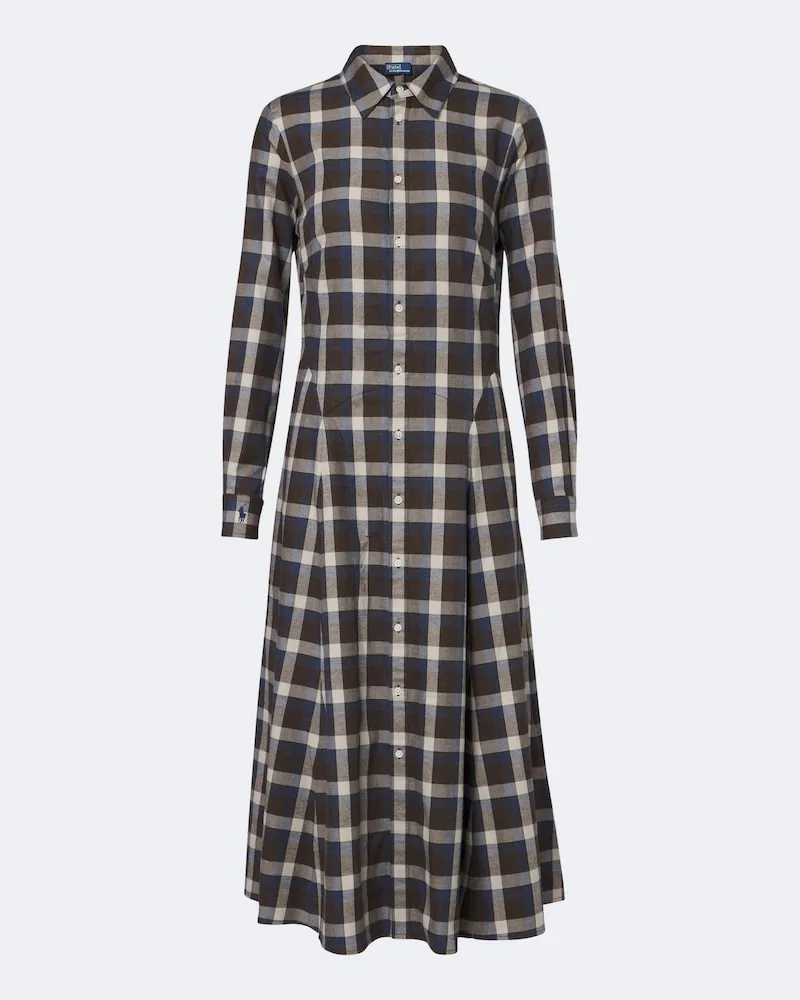 Ralph Lauren Hemdblusenkleid aus Baumwoll-Twill Multicolor