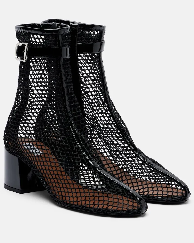 Alaïa Alaïa Ankle Boots mit Lackleder Schwarz