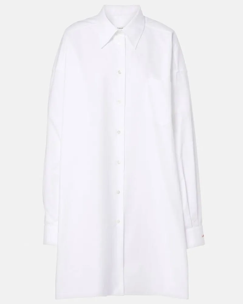 Maison Margiela Oversize-Hemd aus Baumwolle Weiß