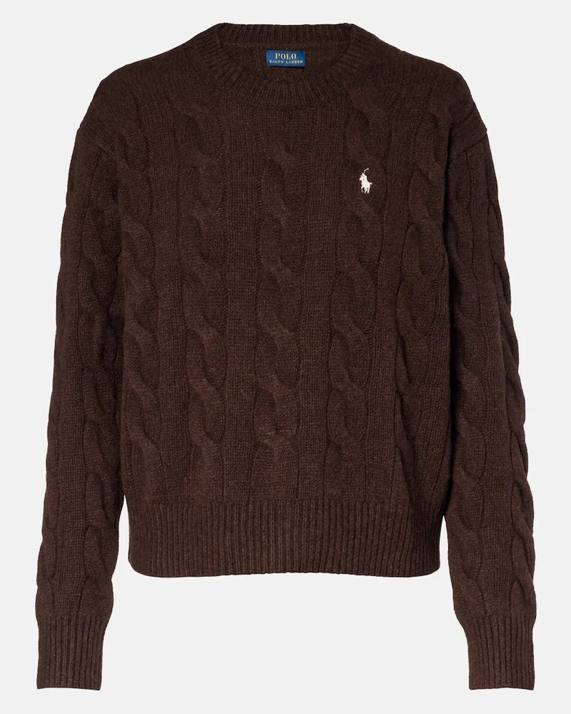 Ralph Lauren Pullover aus Wolle und Kaschmir Braun