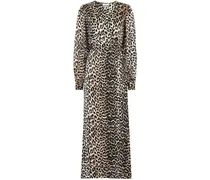 Wickelkleid aus einem Seidengemisch