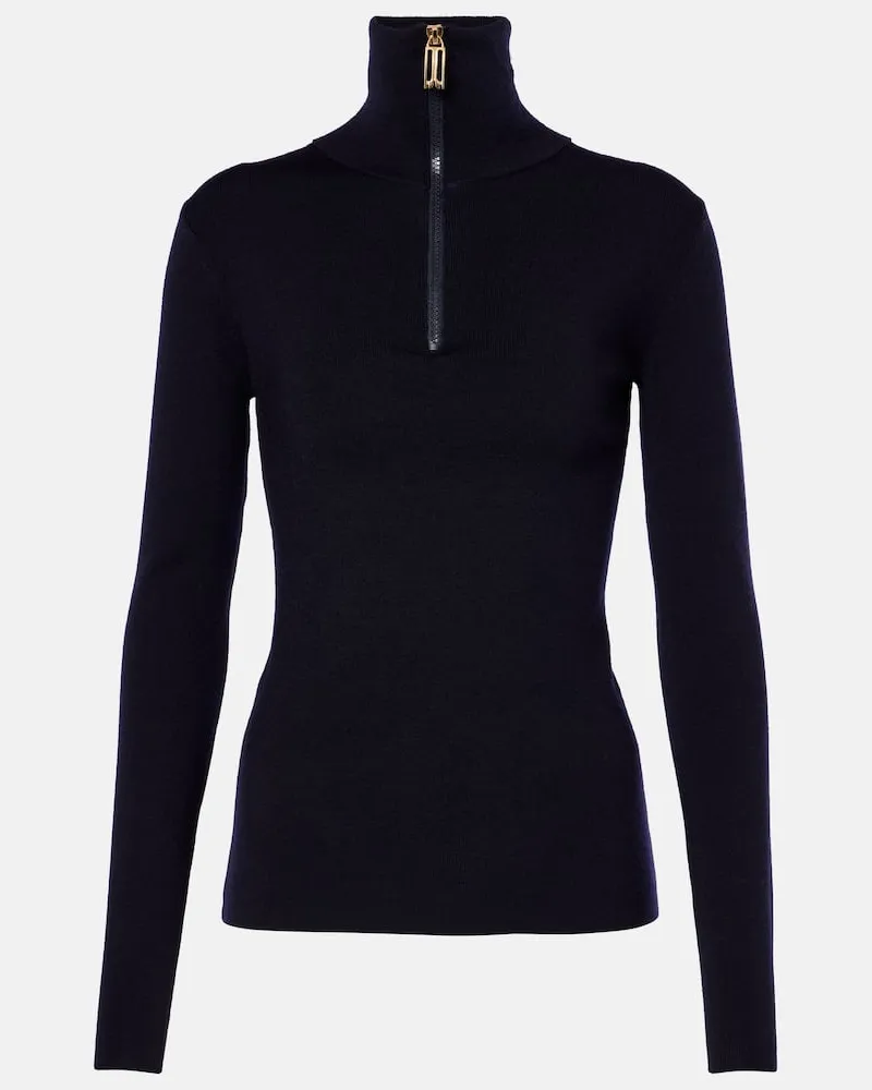 Victoria Beckham Pullover aus einem Wollgemisch Blau