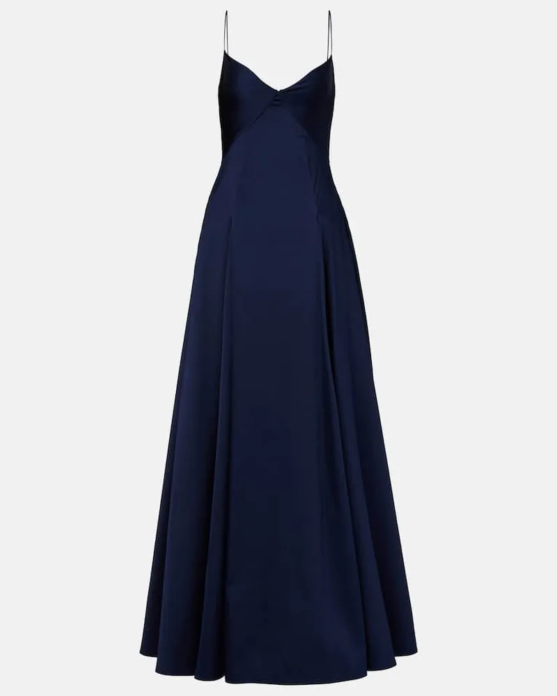 Roland Mouret Robe aus Taft Blau