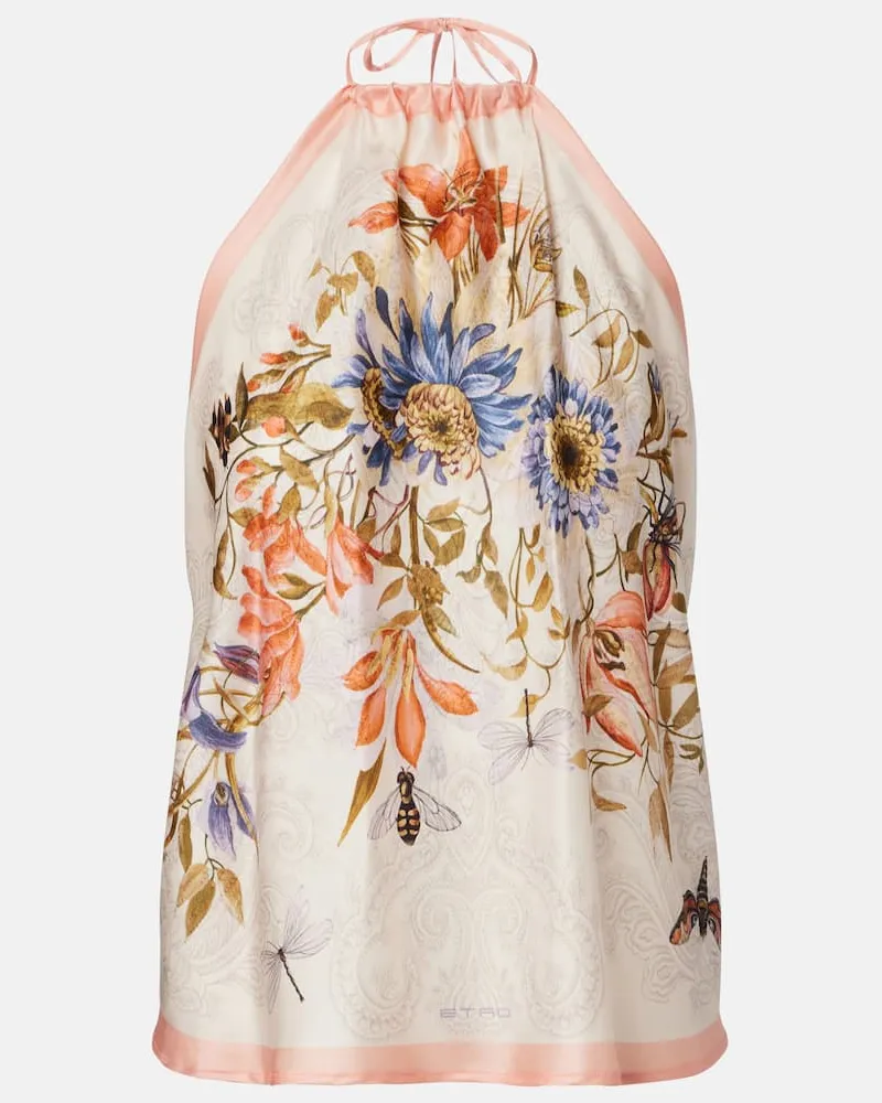 Etro Top aus Seide Multicolor