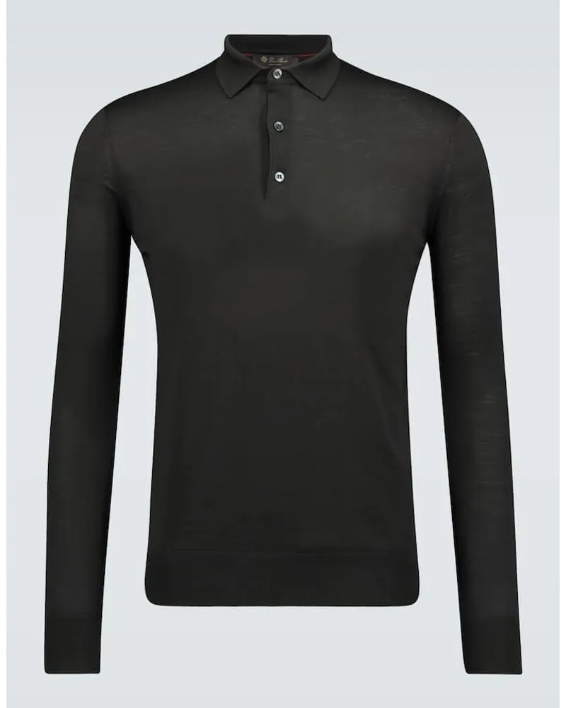 Loro Piana Polopullover Ml aus Wolle Braun