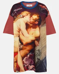 Vivienne Westwood Oversize-T-Shirt Kiss aus Baumwoll-Jersey Multicolor