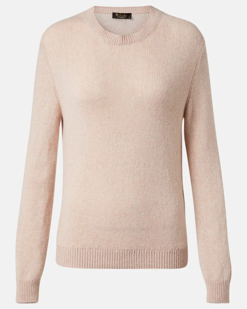 Loro Piana Pullover Fobello aus Kaschmir Beige