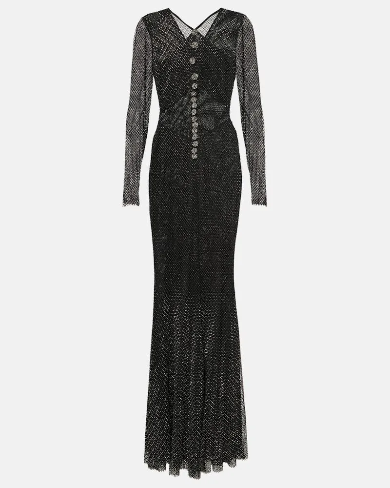Self-Portrait Verzierte Robe Schwarz
