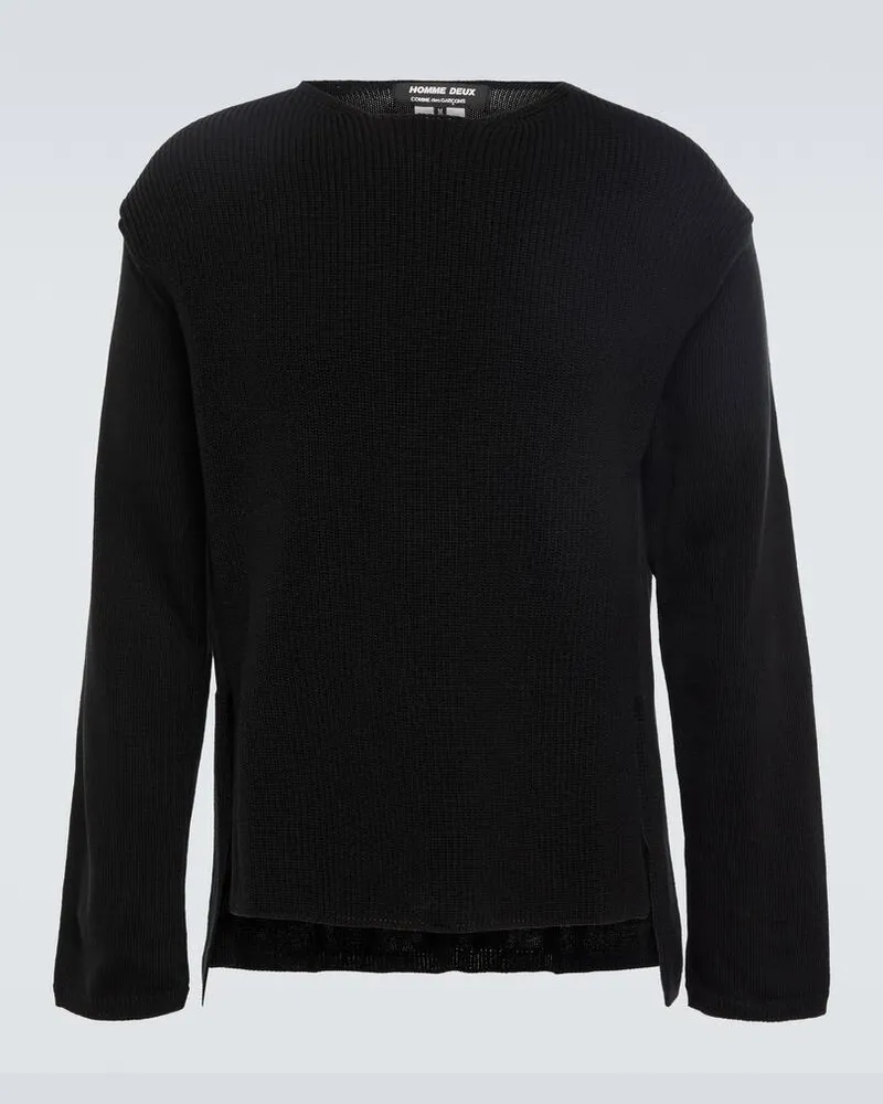 Comme des Garçons Comme des Garçons Homme Deux Pullover aus Jersey Schwarz