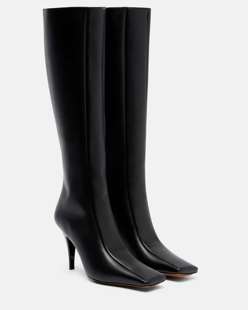 Stella McCartney Stiefel Eve aus Lederimitat Schwarz
