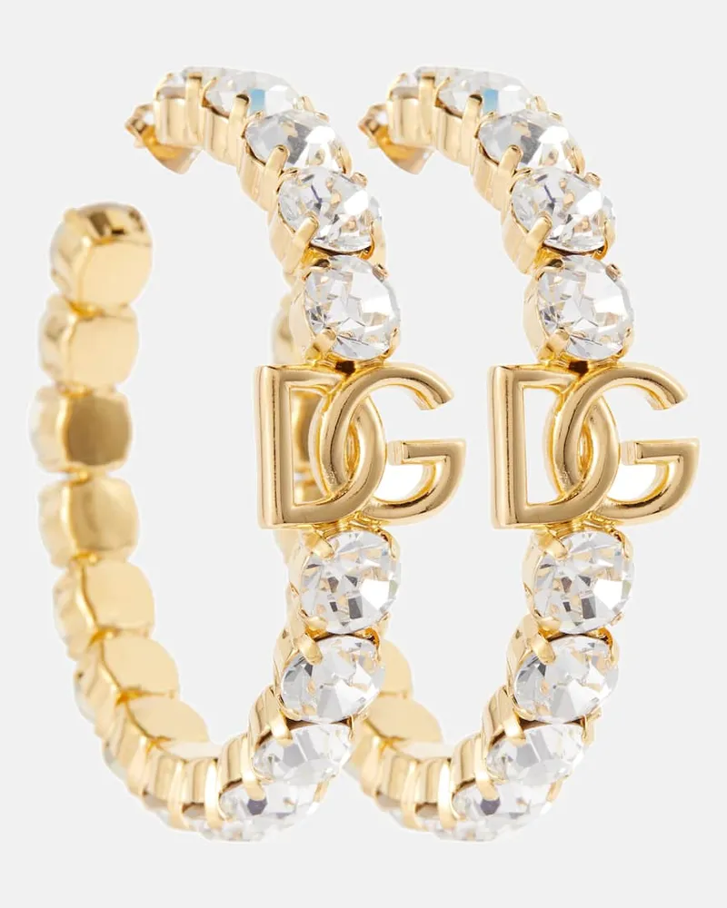 Dolce & Gabbana Ohrringe mit Kristallen Gold