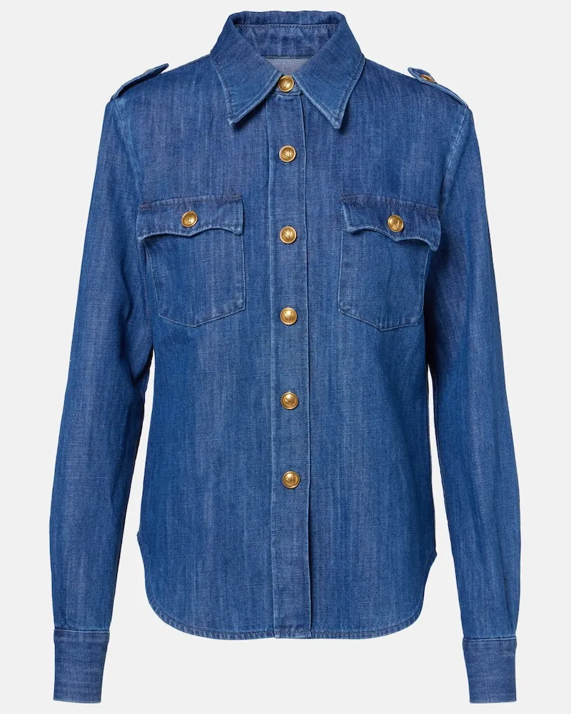 Valentino Garavani Jeanshemd Blau