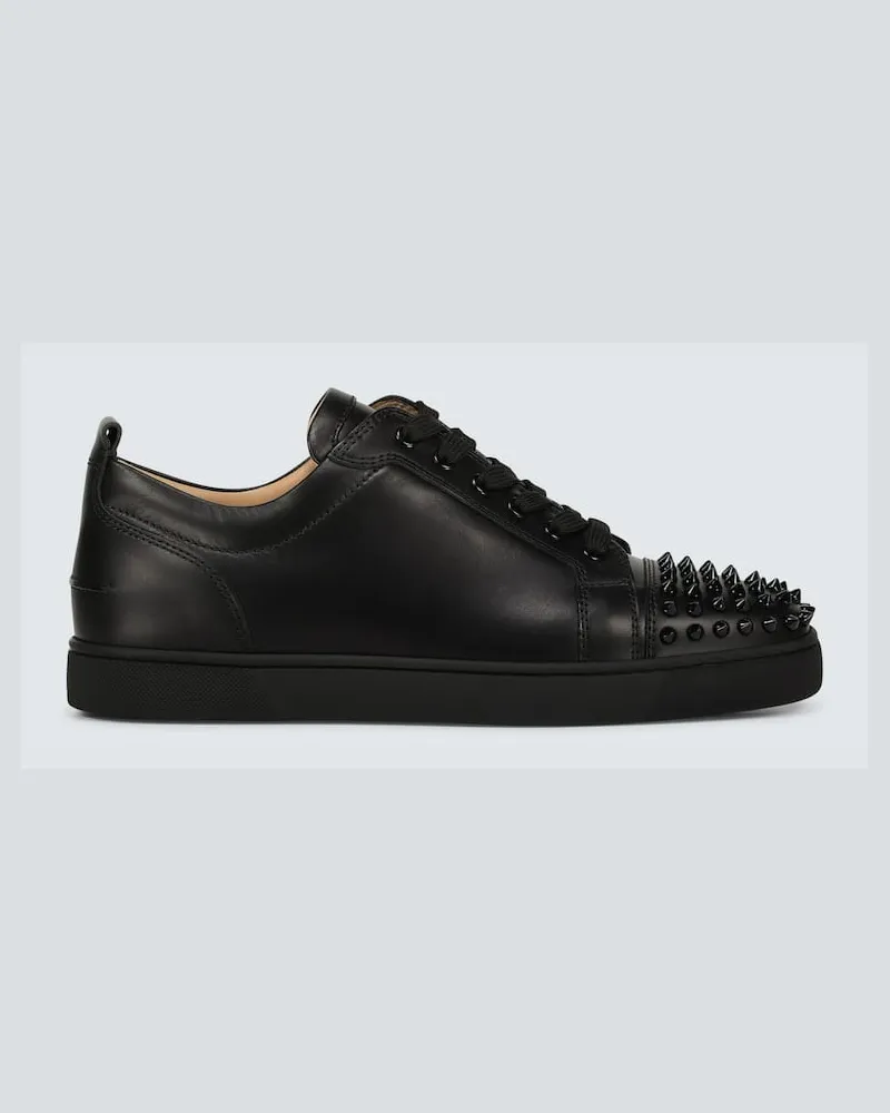 Christian Louboutin Sneakers Louis Junior Spikes Schwarz