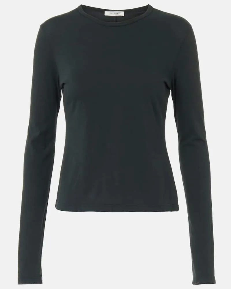 The Row Longsleeve Seruni aus Baumwoll-Jersey Grau