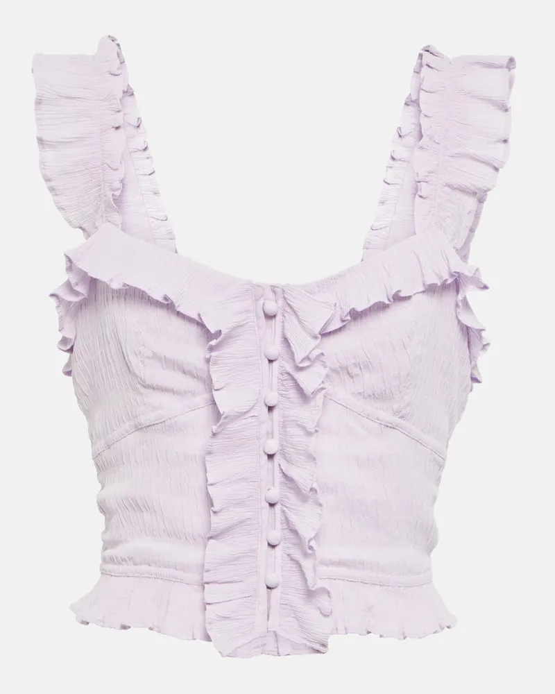 Isabel Marant Cropped-Top Gimsy aus Crêpe Violett