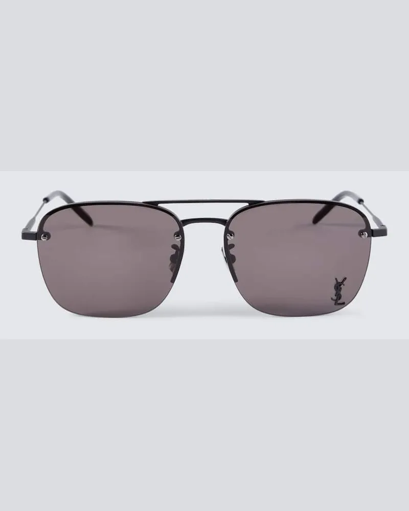 Saint Laurent Aviator-Sonnenbrille SL 309 M Schwarz