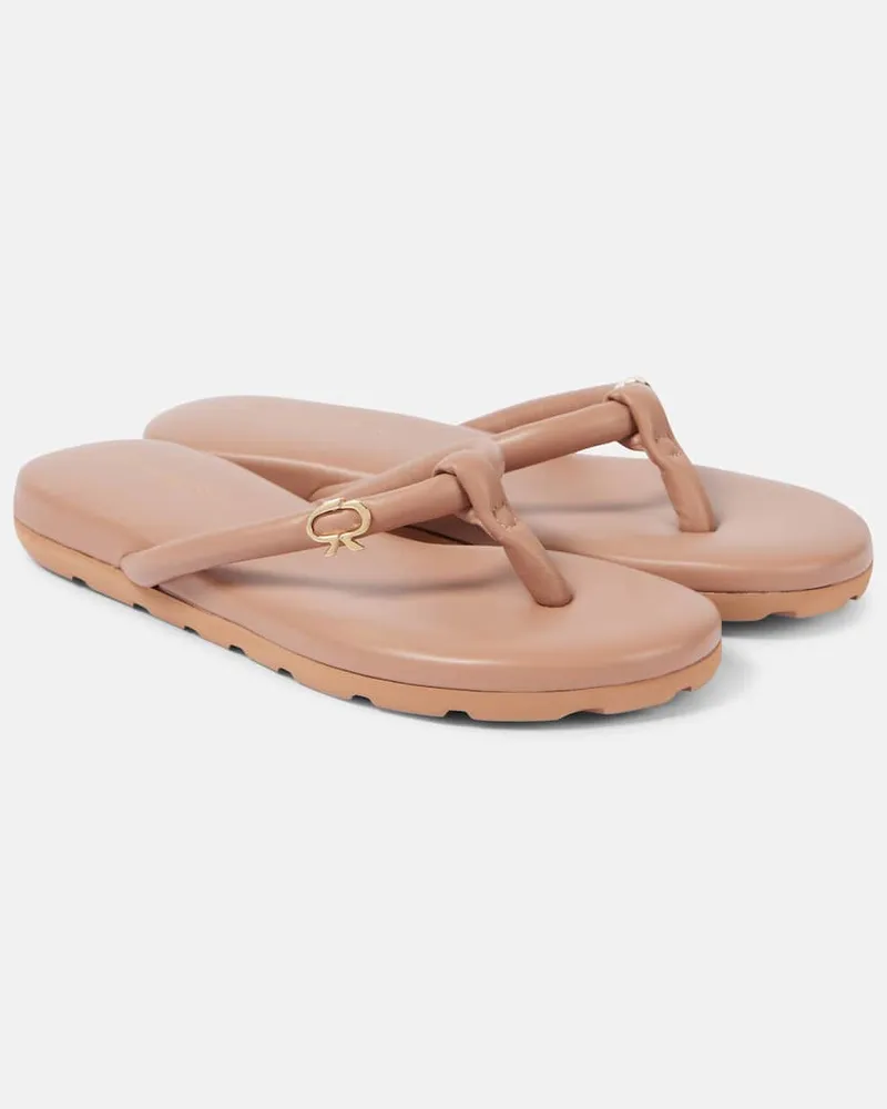 Gianvito Rossi Sandalen Juno aus Leder Beige