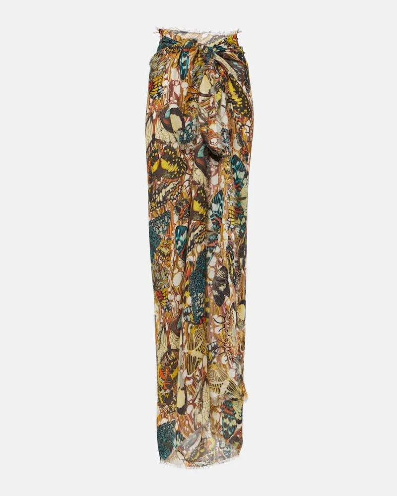 Jean Paul Gaultier Bedruckter Pareo Papillon Multicolor