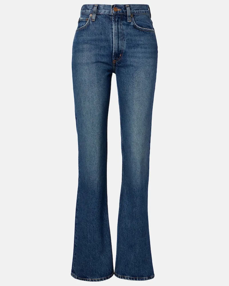 AGOLDE Flared Jeans Leena Blau