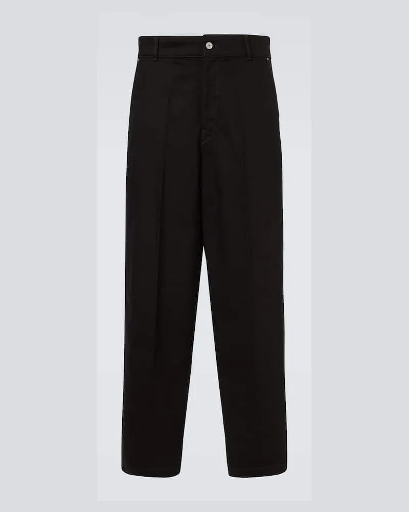 Christophe Lemaire Mid-Rise Barrel Jeans Maxi Schwarz
